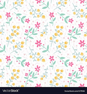  					Spring mood seamless floral pattern vector image														