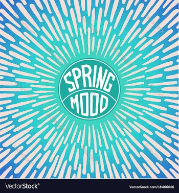 Spring mood vector image