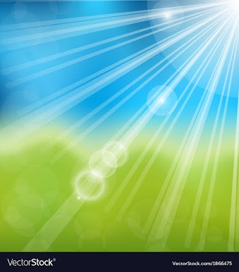  					Spring nature background with lens flare vector&nbsp;image														