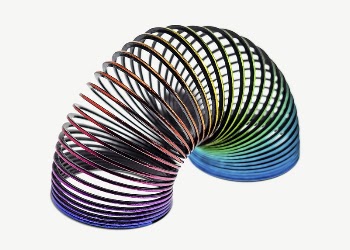 Spring spiral toy collage element | Free PSD - rawpixel