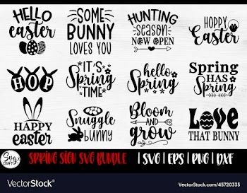 spring svg bundle easter svg bundle