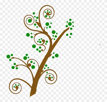 Spring Time Clipart 26, - Brown And Green Tree