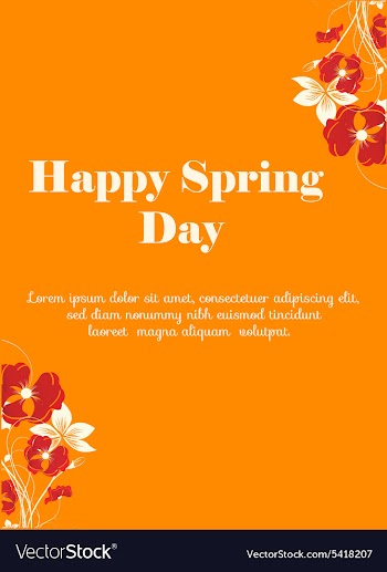 Spring vector image
