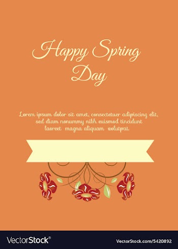 Spring vector image