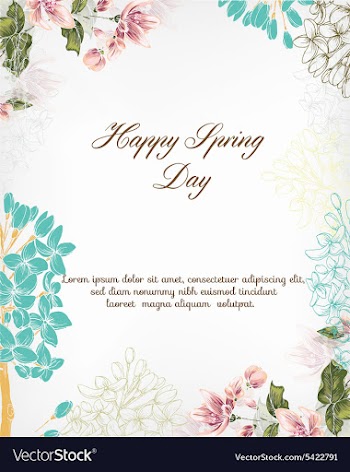 Spring vector image