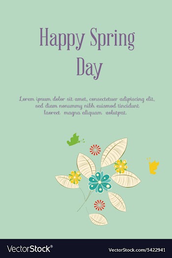 Spring vector image
