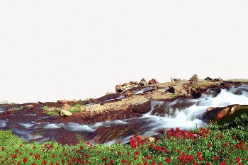 Spring water stream background, nature | Free PSD - rawpixel