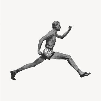 Sprint runner   clipart, | Free Vector - rawpixel