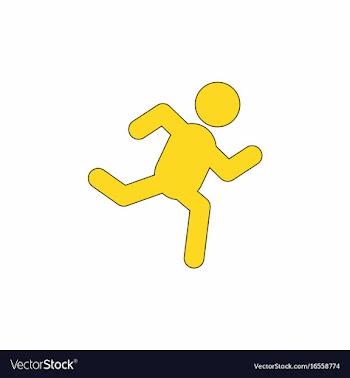 Sprinter icon man run silhouette vector image
