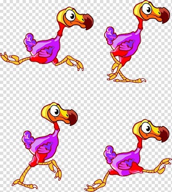 Sprite Animation , Ostrich transparent background PNG clipart