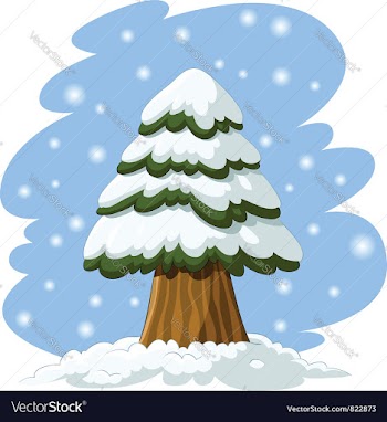  					Spruce in the snow vector&nbsp;image														