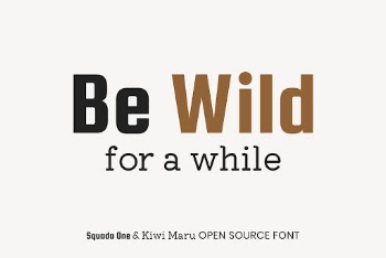 Squada One & Kiwi Maru | Free Font Add-on - rawpixel