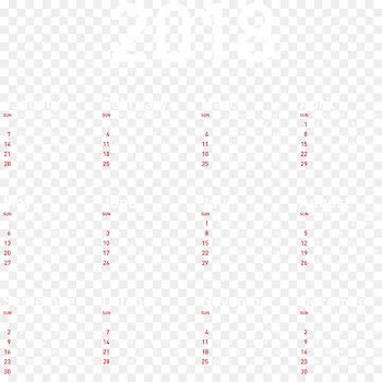 Square Angle White Textile Pattern - 2018 Calendar Transparent PNG Image 