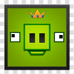 Square Angry Birds Icons, King Pig Black Frame, Angry Birds Pig King illustration transparent background PNG clipart