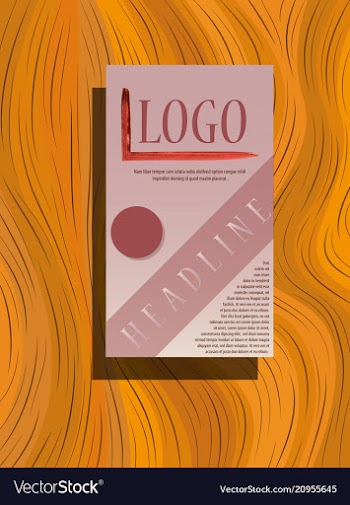 Square annual report brochure flyer design vector image