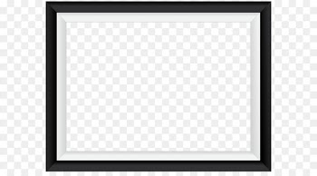 Square Area Picture frame Black and white Pattern - Black White Border Frame Transparent PNG Image 
