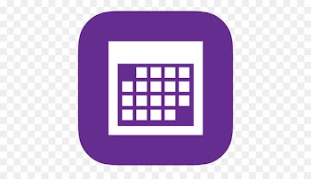 square area purple text - MetroUI Apps Calendar 