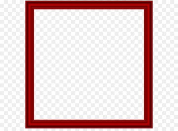 Square Area Text Board game Pattern - Red Border Frame Transparent PNG Image 