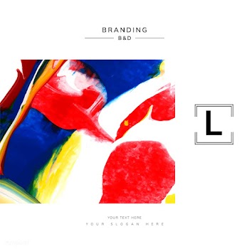 Square artistic branding template | Free stock vector - 575302