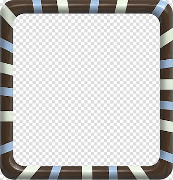 Square black and gray striped digital framed , frame , Pretty Brown Frame transparent background PNG clipart