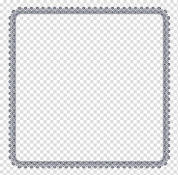 Square black border, Zazzle Gift Greeting card Warli, Border pattern transparent background PNG clipart