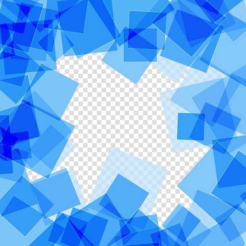Square , Blue square abstract background material, blue border transparent background PNG clipart