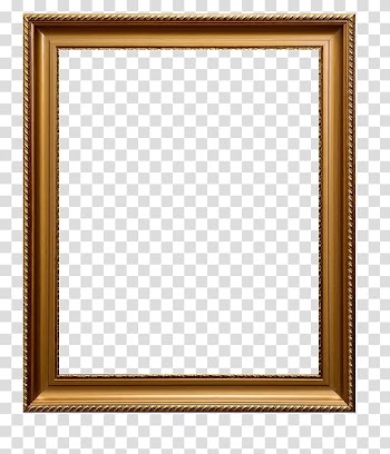 Square brown frame, frame Icon, Golden frame transparent background PNG clipart