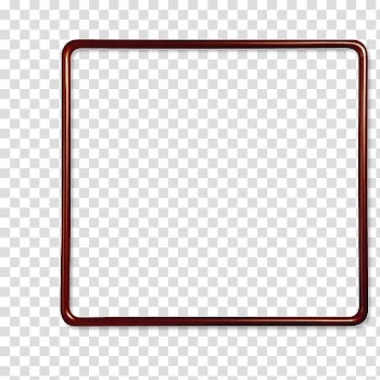 Square brown frame, frame Wood , Brown Frame transparent background PNG clipart