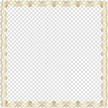 Square brown frame on blue background, Gold frame Euclidean , Border Frame transparent background PNG clipart