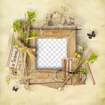 Square brown framed frame, frame, Vintage butterfly frame material transparent background PNG clipart