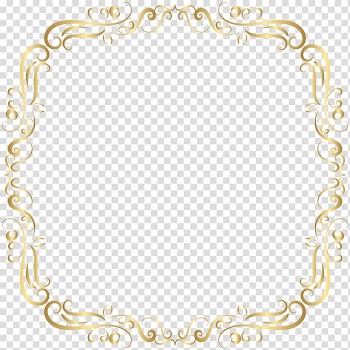 Square brown scrolled frame , Public key certificate Icon, Border Frame Decor transparent background PNG clipart