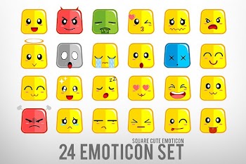 Square Cute Emoticon