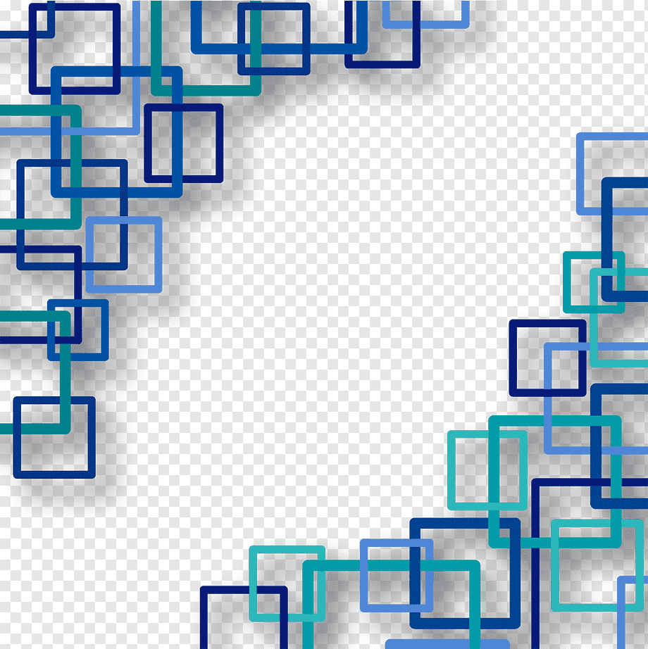 Square Euclidean Rectangle Shape, Technology background, blue and teal square artwork, blue, angle, text png