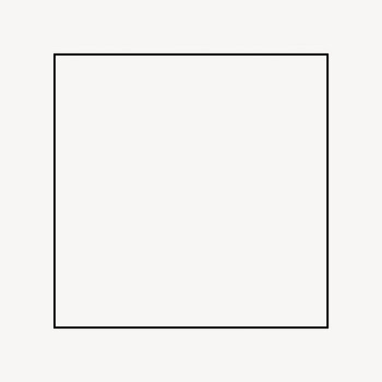 Square frame illustration, geometric shape | Free Photo - rawpixel