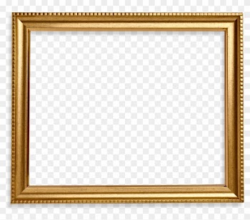 Square Frame Png Wood Gold - Square Gold Frame Png