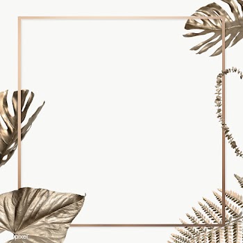 Square frame with golden leaves background design element | Free  transparent png - 2277233