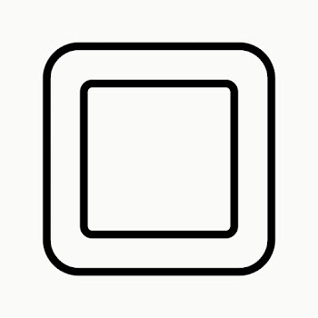 Square geometric shape icon vector in simple… | Free stock illustration | High Resolution graphic