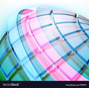 Square geometric vector image