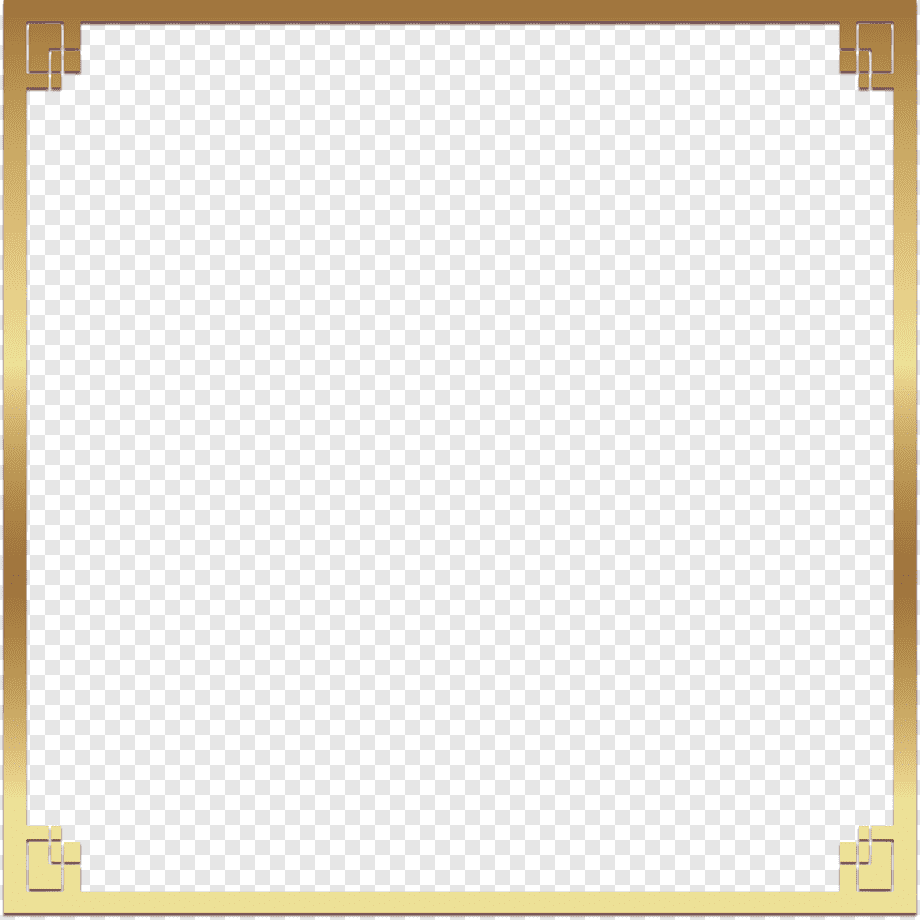 square gold-colored frame illustration, Square Angle Yellow Pattern, golden square frame, frame, golden Frame, trendy Frame png