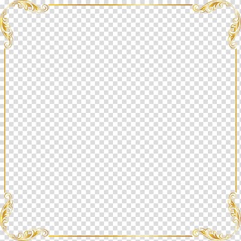 Square gold frame, Euclidean Circle Quadrilateral, Golden border transparent background PNG clipart