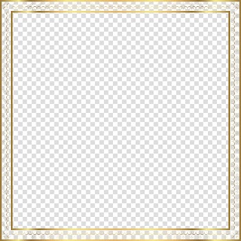 Square gold frame illustration, file formats Lossless compression, Gold Border Frame transparent background PNG clipart