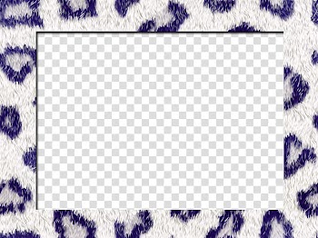 Square gray and black leopard print frame transparent background PNG clipart