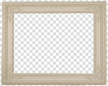 Square gray floral wooden decorative frame transparent background PNG clipart