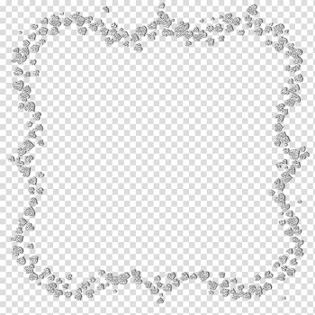 Square gray frame, glitter frame transparent background PNG clipart