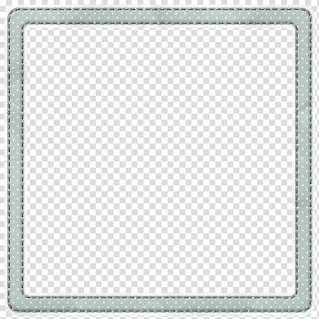 Square green frame art transparent background PNG clipart