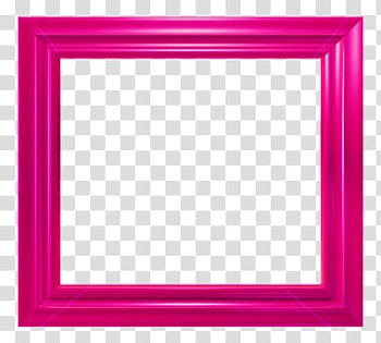 Square hot-pink frame transparent background PNG clipart