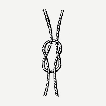 Square knot drawing clipart, rope | Free PSD - rawpixel