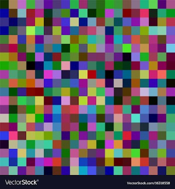 Square mosaic pattern background - from colorful vector image
