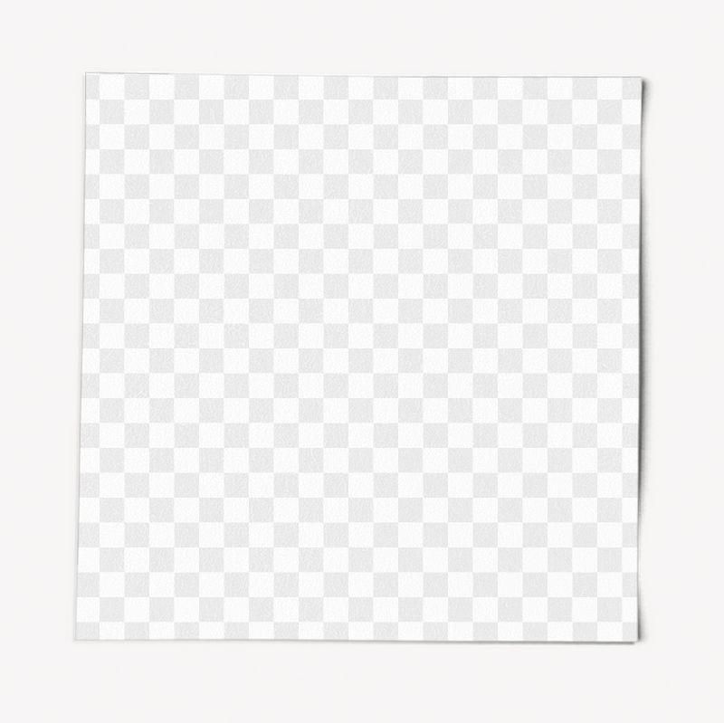 Square paper png mockup, transparent | Free PNG Mockup - rawpixel