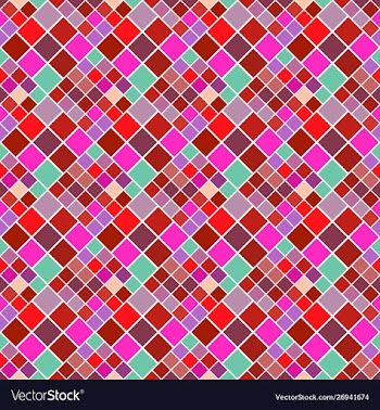 Square pattern background design - multicolored vector image